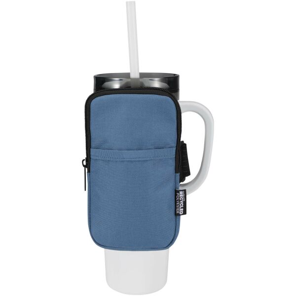 Byron GRS gerecyclede flessenhouder - Hale blauw Byron GRS gerecyclede flessenhouder - Hale blauw