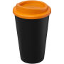 Americano® Eco 350 ml gerecyclede drinkbeker - Zwart/Oranje