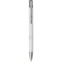 Moneta soft touch balpen met klikmechanisme (zwarte inkt) - Wit