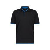Zwart/azuurblauw