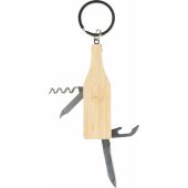 Bamboe multitool-sleutelhanger Inaya bruin
