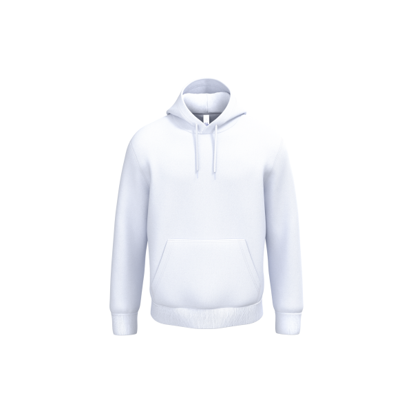 Uniseks hoodie van katoen en polyester met kangoeroezak