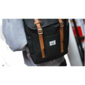 Herschel Retreat™ gerecyclede rugzak 23 l - Zwart
