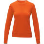 Zenon dames sweater met crewneck - Oranje - 2XL