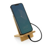 Bamboe telefoonstandaard in kraft verpakking, bruin