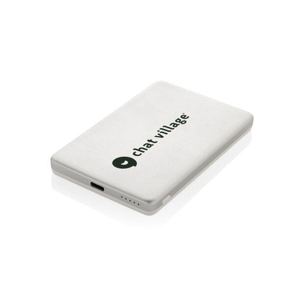 Orion RCS r-aluminium 5000 mah 5W magnetische powerbank, zilver Orion RCS r-aluminium 5000 mah 5W magnetische powerbank, zilver