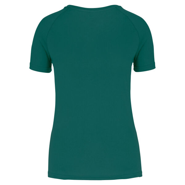 Gerecycled damessport-T-shirt met ronde hals Gingko Green XXL