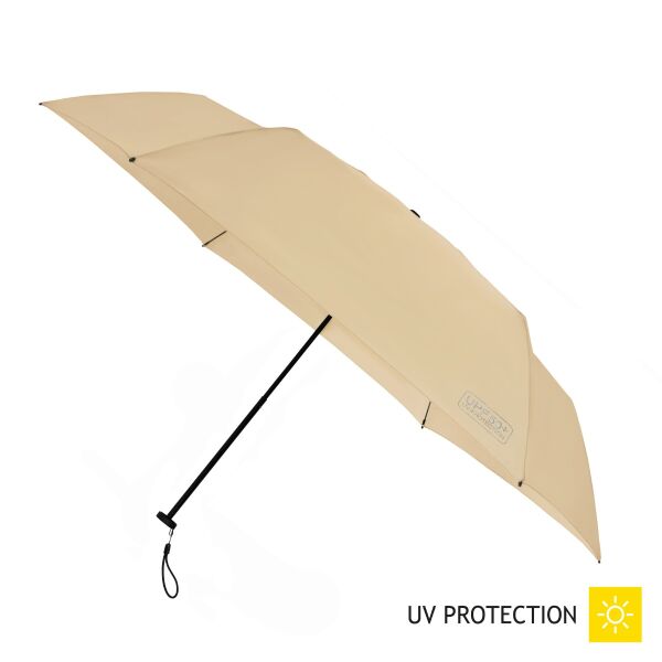 FALCONETTI - Faltbare Sommerregenschirm - Handffnung - Windsicher - 91 cm - Warmes beige FALCONETTI - Faltbare Sommerregenschirm - Handffnung - Windsicher - 91 cm - Warmes beige
