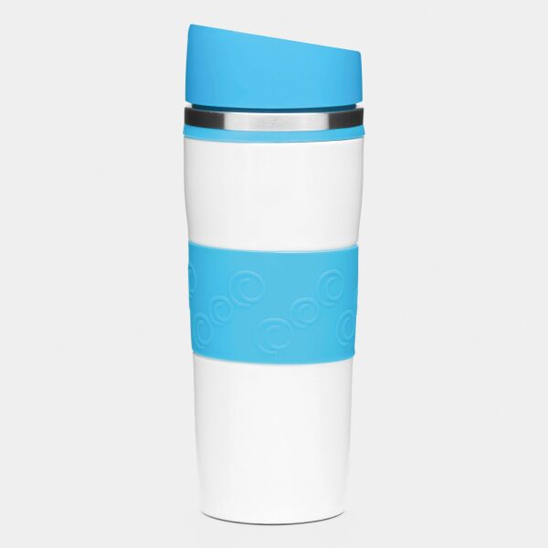 ARABICA - Dubbelwandige isoleerbeker lichtblauw, wit ARABICA - Dubbelwandige isoleerbeker lichtblauw, wit