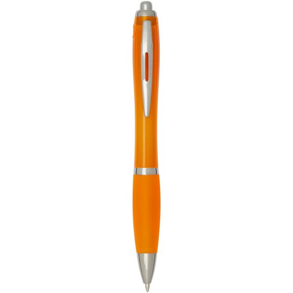 Nash RCS balpen van gerecycled plastic met gekleurde behuizing en grip (zwarte inkt) - Oranje Nash RCS balpen van gerecycled plastic met gekleurde behuizing en grip (zwarte inkt) - Oranje