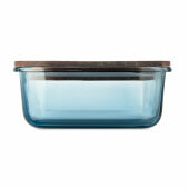 VITRIO LUNCH - Glazen lunchbox 800ml - Transparant Blauw