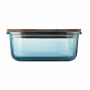 VITRIO LUNCH - Glass lunch box 800ml - Transparent Blue