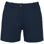 Ecologische chinobermuda dames Navy Blue 46 FR