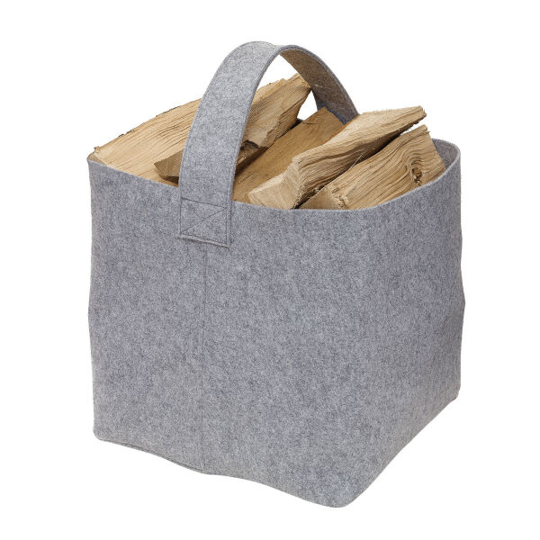 COSY - Vilten open haard houttas grijs COSY - Vilten open haard houttas grijs