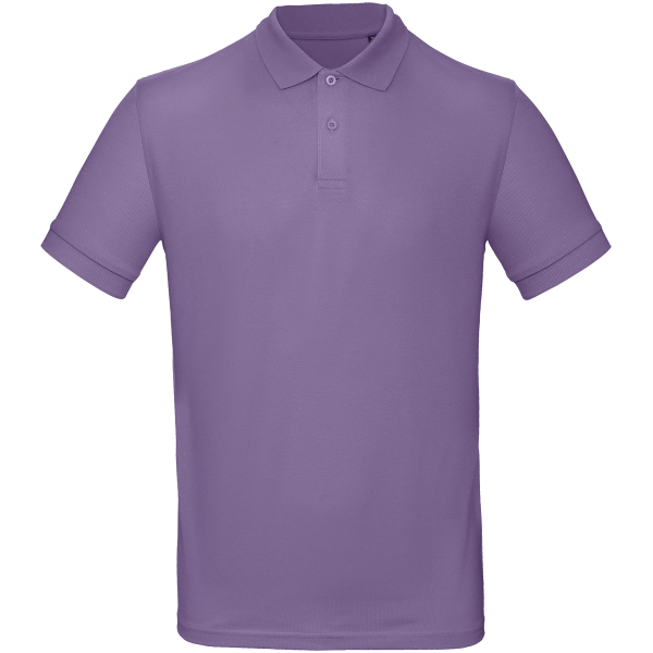 Men's organic polo shirt Millennial Lilac S Men's organic polo shirt Millennial Lilac S