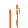 Arc RCS 60W 120 cm 2-in-1 snellaadkabel, oranje