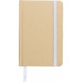 Gerecycled papieren notitieboek (A6) John wit