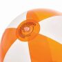 Strandbal OCEAN transparant oranje, wit