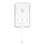 Magnetische 15W draadloze powerbank REEVES-WATTRON PLUS X - wit Magnetische 15W draadloze powerbank REEVES-WATTRON PLUS X - wit