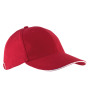 Orlando - 6 panel cap Red / White One Size Orlando - 6 panel cap Red / White One Size