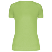 Dames sport-T-shirt V-hals Lime XXL