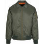 Collar Bomber Jacket dark olive S