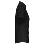 Overhemd in onderhoudsvriendelijk polykatoen-popeline korte mouwen dames Black XL