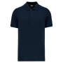 Contrasterende polo Day To Day korte mouwen Navy / Light Royal Blue 5XL
