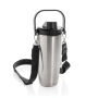 Avira Ayala RCS R-RVS duosip afsluitbare crossbody tumbler, zilver