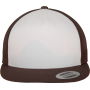 Klassieke truckerpet Brown / White / Brown One Size