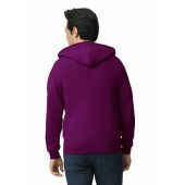 Gildan Sweater Hooded Full Zip HeavyBlend for him 7644 maroon 3XL