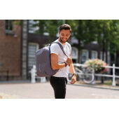 Bobby Soft, anti-diefstal rugzak, grijs, blauw