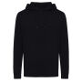 Iqoniq Rila lichtgewicht gerecycled katoen hoodie, zwart (XL)