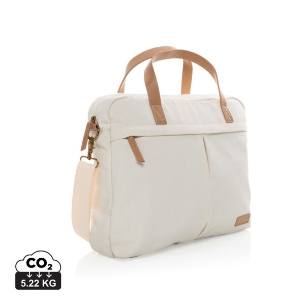 Impact AWARE™ 16 oz. recycled canvas laptoptas Impact AWARE™ 16 oz. recycled canvas laptoptas