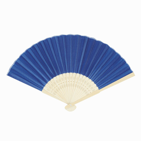 BAMBOO COOL - Opvouwbare waaier kobaltblauw BAMBOO COOL - Opvouwbare waaier kobaltblauw