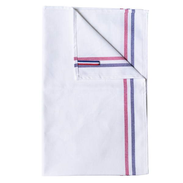 Theedoek met 2 strepen 'Origine France Garantie'