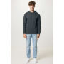 IQONIQ Denali gerecycled katoen sweater ongeverfd, heather anthracite (XXL)