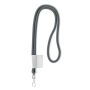 Polyester 2-kleurige koord-lanyard met full color label