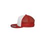 CLASSIC TRUCKER CAP, RED / WHITE / RED, One size, FLEXFIT