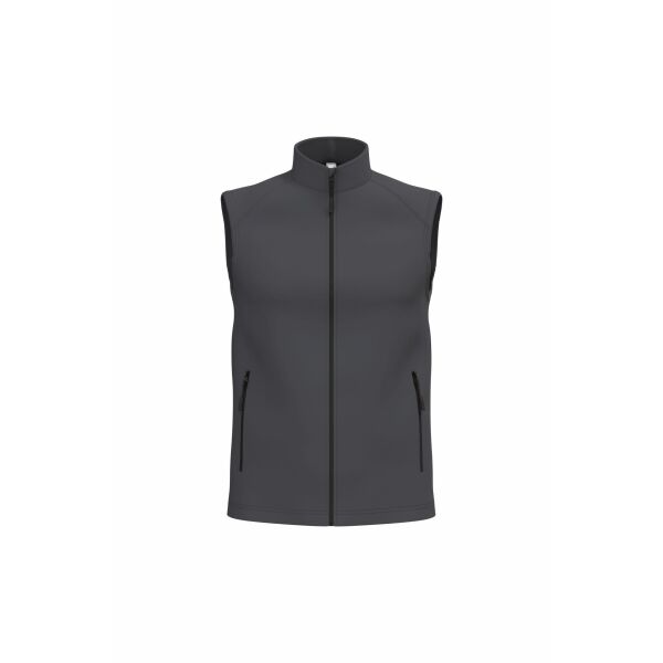 2-laagse uniseks softshell bodywarmer dark grey XS 2-laagse uniseks softshell bodywarmer dark grey XS