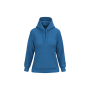 Eco damessweater met capuchon Light Royal Blue XS