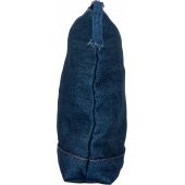 Gerecycled denim toilettas Orin blauw
