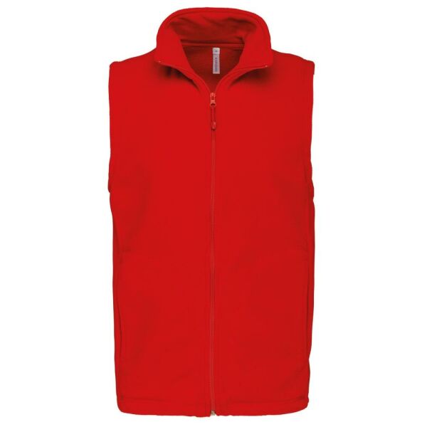 Bodywarmer van microfleece heren