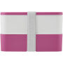 MIYO 700+700 ml dubbellaagse lunchbox - Roze/Wit/Wit
