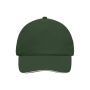 5 Panel Sandwich Cap dark green/natural one size