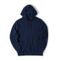 Iqoniq Rila lichtgewicht gerecycled katoen hoodie, donkerblauw (XL)