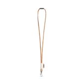 75096. SET Lanyard CORK Lang (Ø 5 mm) met 9 mm karabijnhaak en Ø 5 mm veiligheidssluiting