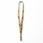Zeefdruk lanyard van kurk en polyester