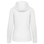 Damessweater met rits en capuchon White XS