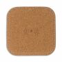 Square cork Wireless charger 5W - Natuur